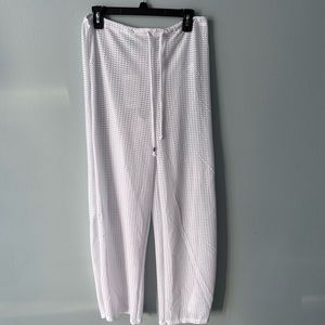 NWT Shore Life Beach Pants Swimsuit Cover Up White Size Medium